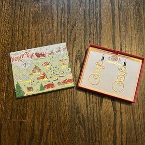 Christmas snowmen earrings